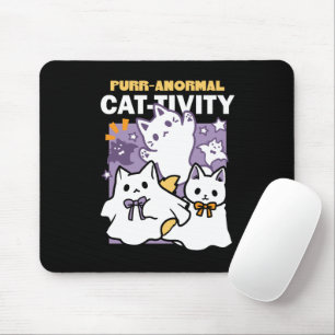 Tapis De Souris Purr-anormal Cat-tivity - Halloween Cat Design