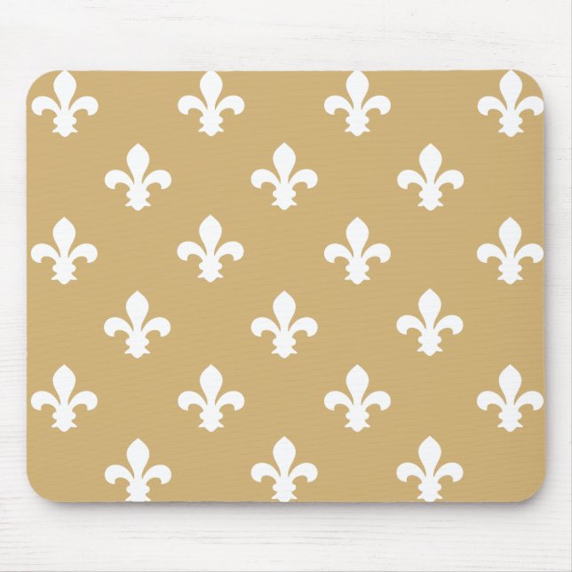 Tapis De Souris Putty Neutral Fleur de Lys (Devant)