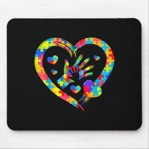 Tapis De Souris Puzzle de la Journée de la Saint-Valentin Cœur Amo