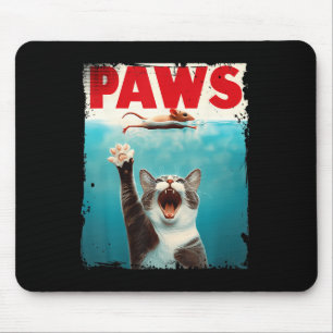 Tapis De Souris Pws Chat Souris Parodie Chat Requin Chasse Souris
