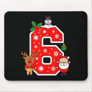 Tapis De Souris Pyjama de Noël assorti pour couple de mème numéro
