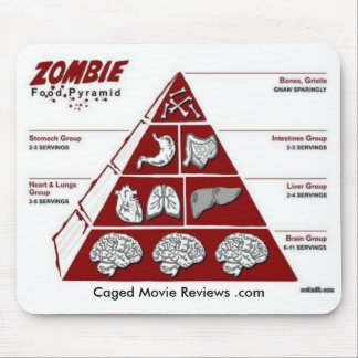 Tapis De Souris Pyramide alimentaire de zombi