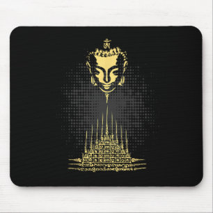Tapis De Souris Pyramide de Muay Thai Bouddha Tatouage Culture de