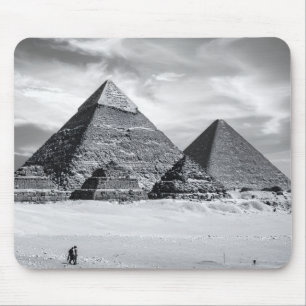 Tapis De Souris Pyramides noires et blanches