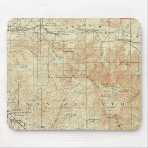 Tapis De Souris Quadrangle de San Jacinto montrant le Rift de San 