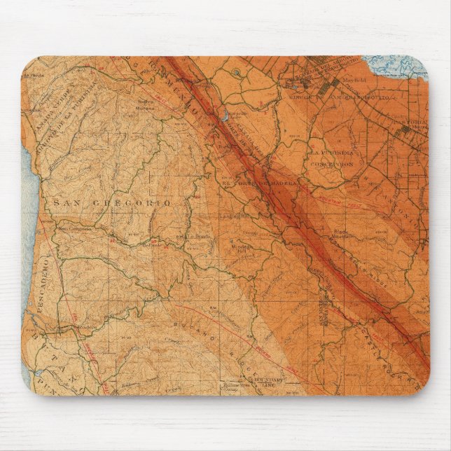 Tapis De Souris Quadrillage Père Noël Cruz montrant l'intensité, f (Devant)