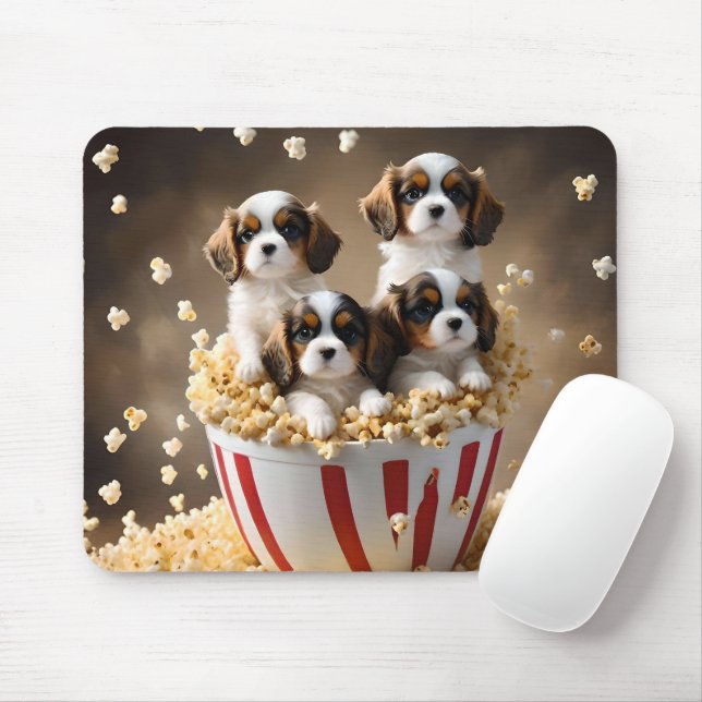 Tapis De Souris Quads Cavalier Espagnol Chipies Dans Le Popcorn, (Avec souris)