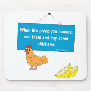Tapis De Souris Quand la vie vous donne des citrons Mousepad