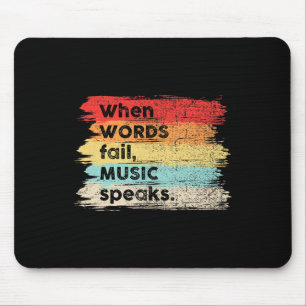 Tapis De Souris Quand les mots tombent Chutte Automne Thanksgiving