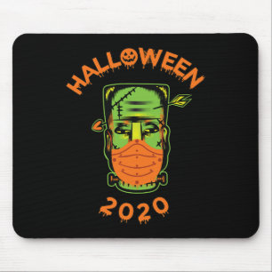 Tapis De Souris Quarantine-o-ween frankenstein avec Masque' Collec