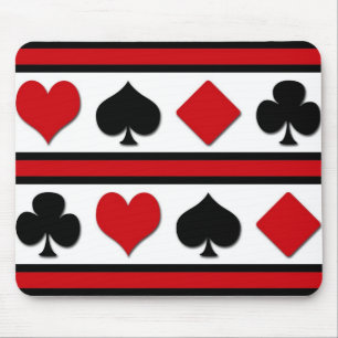 Tapis De Souris Quatre costumes de carte