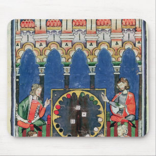 Tapis De Souris Quatre joueurs arabes de backgammon