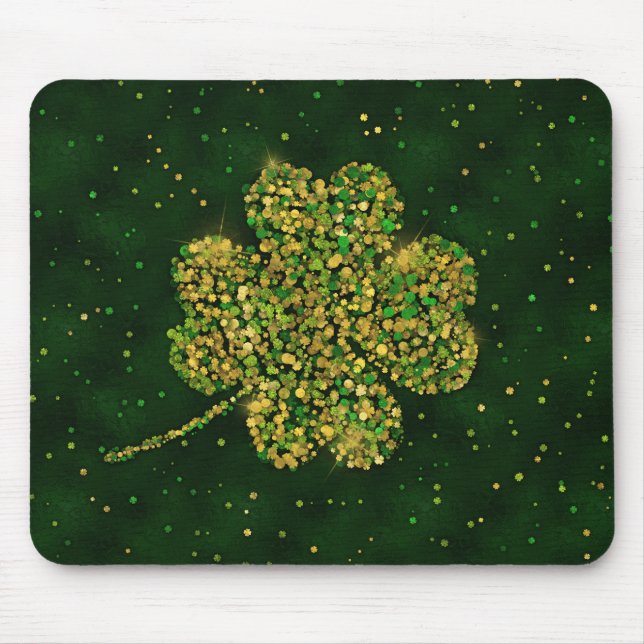Tapis De Souris Quatre-leaf Lucky Clover (Devant)