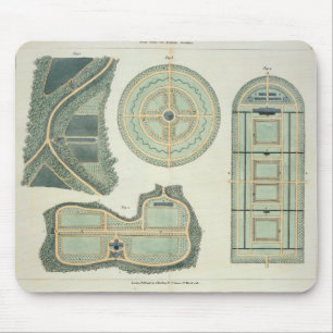 Tapis De Souris Quatre plans pour des potagers, des 'signes sur