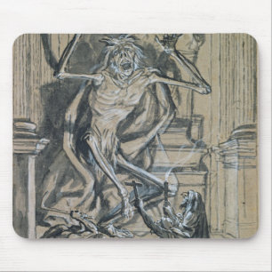 Tapis De Souris Quatre voleurs graves réveillent un fantôme