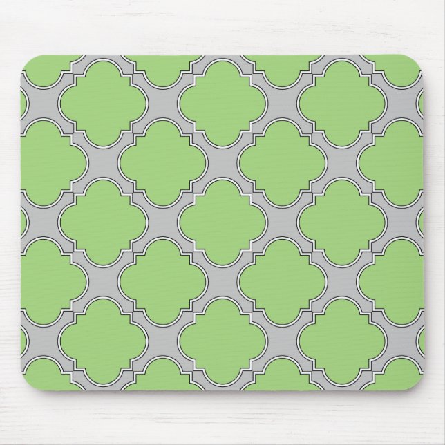 Tapis De Souris Quatrefoil vert (Devant)