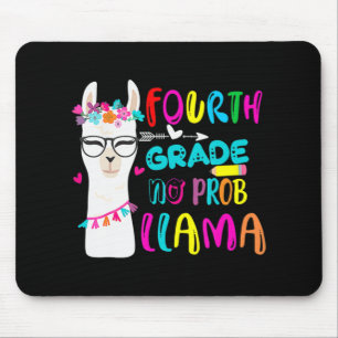 Tapis De Souris Quatrième année Pas de Prob Llama Professeur Étudi