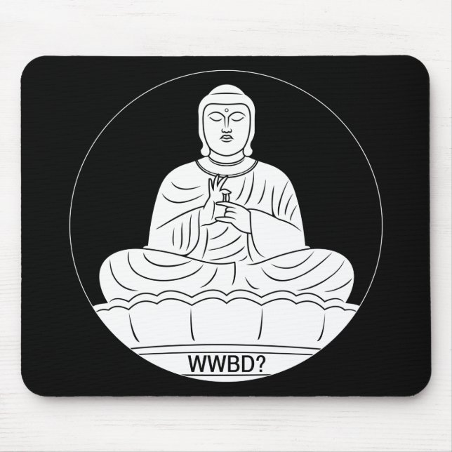 Tapis De Souris Que Bouddha ferait-il ? (Devant)