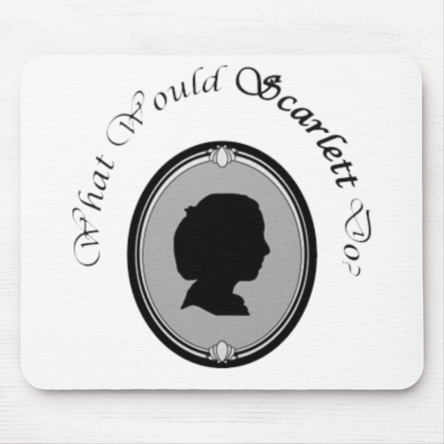 Tapis De Souris  Que ferait Scarlett ?Mousepad (Devant)
