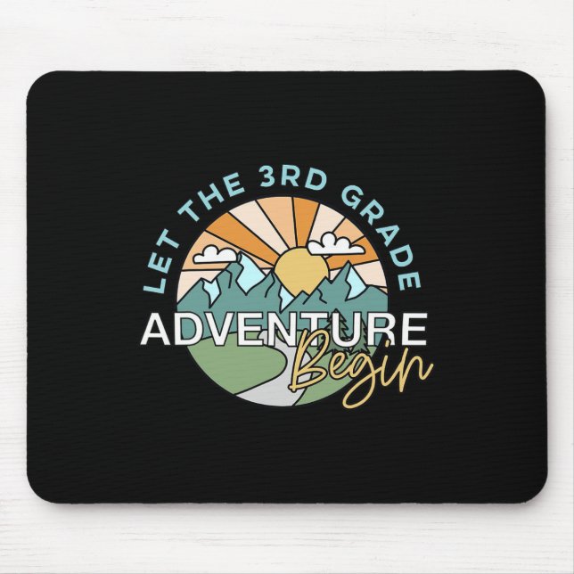 Tapis De Souris Que l'aventure de 3e année commence Prof Ck à Sc (Devant)