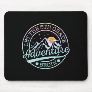 Tapis De Souris Que l'aventure de 5e année commence Rétro Premier 