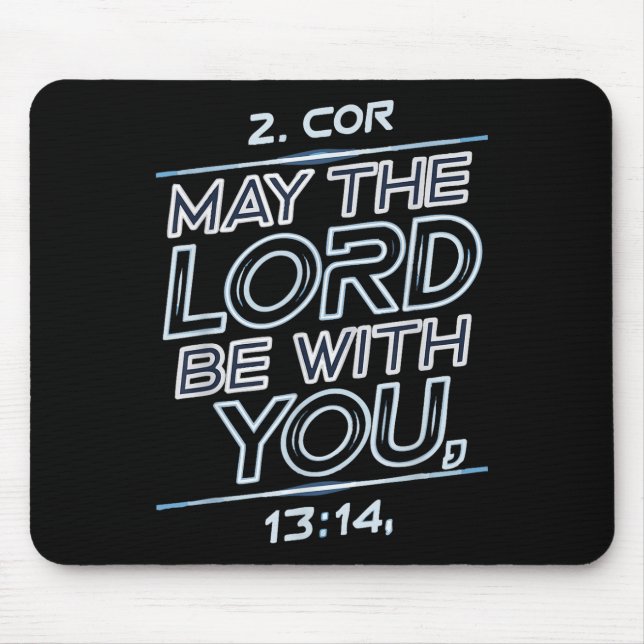 Tapis De Souris Que le Seigneur soit avec vous  (Devant)