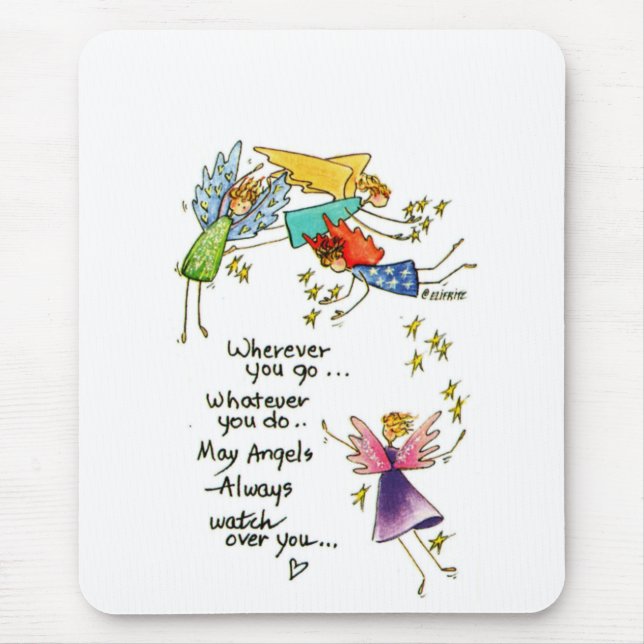 Tapis De Souris "Que les Anges se méfient toujours de vous", expre (Devant)