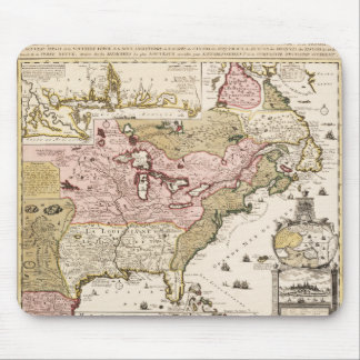 Tapis De Souris Québec/Nouvelle-France medieval french map America