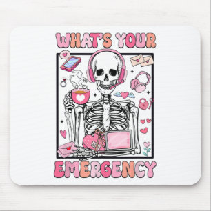 Tapis De Souris Quelle est votre urgence Saint-Valentin 911 Opérat