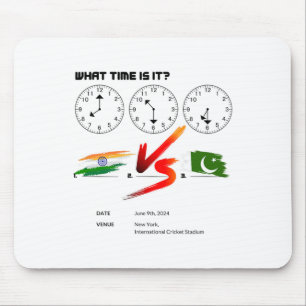 Tapis De Souris Quelle heure est Inde contre Pakistan Cricket T20