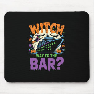 Tapis De Souris Quelle voie vers le R Funny Halloween Cruise