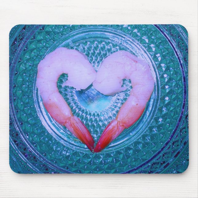 Tapis De Souris Quelqu'un a dit crevettes (Devant)