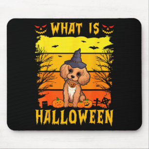Tapis De Souris Qu'est-ce que le chiot d'Halloween