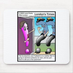 Tapis De Souris Question Police Drôle Cartoon Cadeaux & Tee - shir