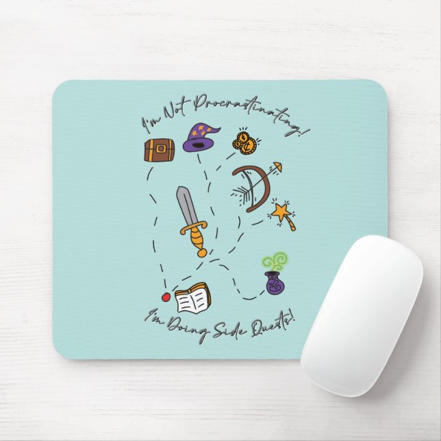 Tapis De Souris Quêtes latérales Mousepad (Avec souris)