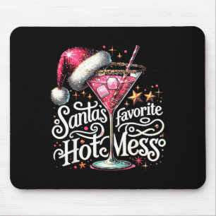 Tapis De Souris Queue de désordre chaud préféré des Pères Noël drô