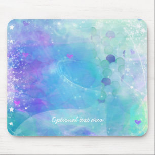 Tapis De Souris Queue de sirène aquarelle Fantaisie Océan Enchanté