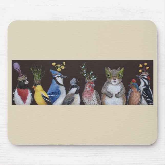 Tapis De Souris Qui a mangé tous les snacks de fête ? pavé de sour (Devant)