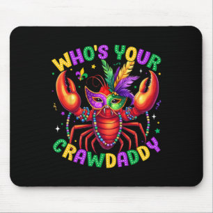 Tapis De Souris Qui est votre père de famille Perles de poisson-cr