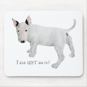 Tapis De Souris Qui, moi? chiot Bull Terrier