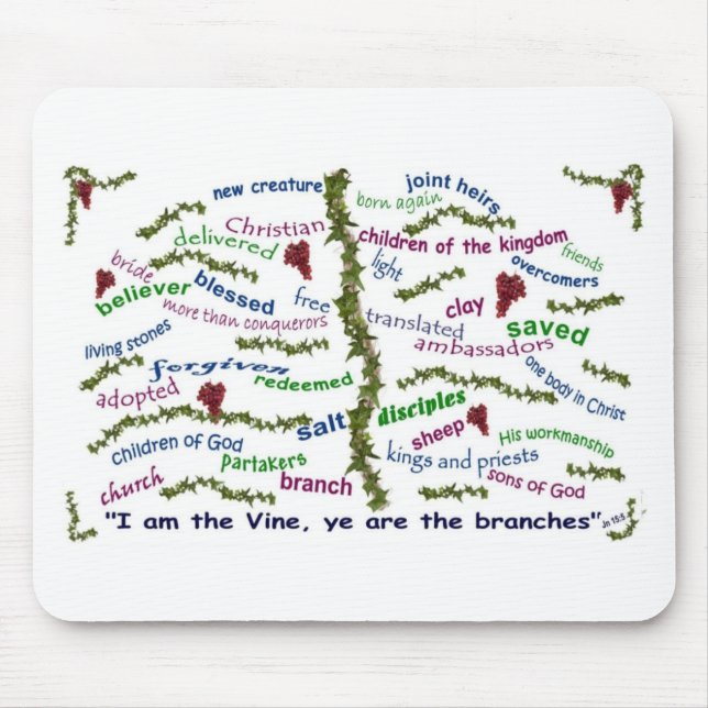 Tapis De Souris Qui nous sommes en Christ (Devant)