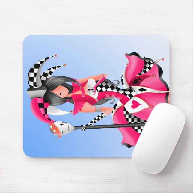 Tapis De Souris Quirky Jester et Puppet King (Avec souris)