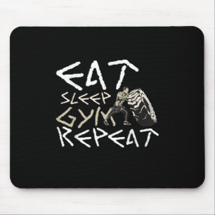 Tapis De Souris Quota Eat Sleep Gym Repeat Funny