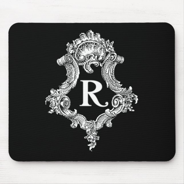 Tapis De Souris R Monogramme initial (Devant)