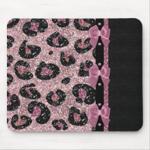 RAB Rockabilly Pink Leopard Ribbon Bows