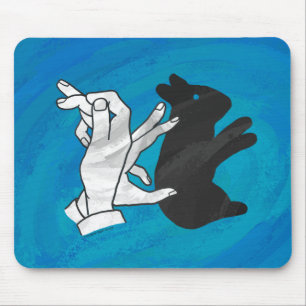 Tapis De Souris Rabat Ombre Sur Bleu