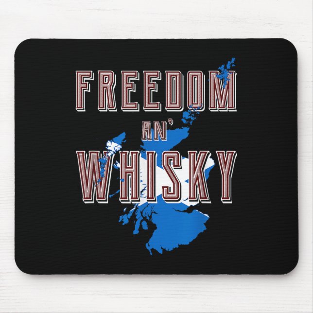 Tapis De Souris Rabbie Burns Citation Liberté Whisky Scottish Colo (Devant)