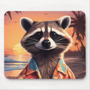 Tapis De Souris Raccoon Holiday
