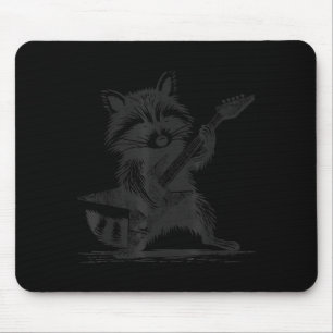 Tapis De Souris Raccoon Rock Musique Pour Hommes Femmes Bande Enfa