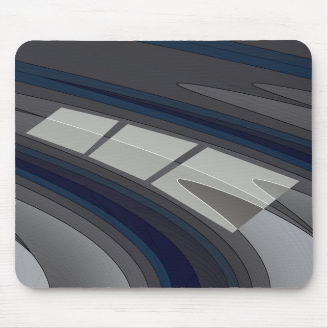 Tapis De Souris Race on blue gray track (Devant)